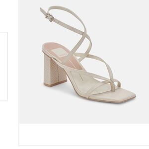 PAROO HEELS IVORY LEATHER BY DOLCE VITA